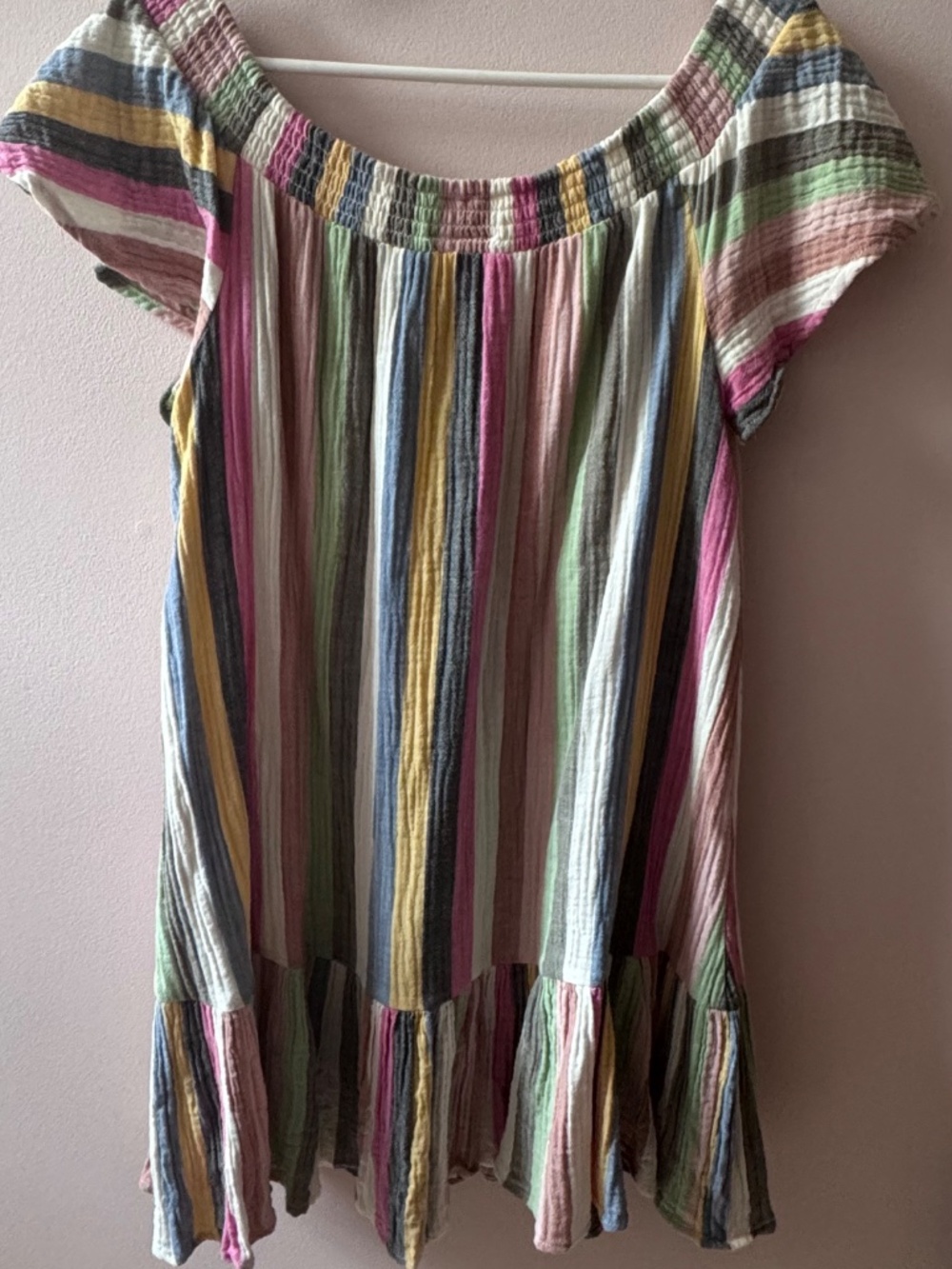 Marine Layer Striped Dress - Multicolor Size Large - 100% Cotton - Picture 3 of 6